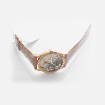 Patek Philippe Calatrava Orchids Rose Gold Diamond Bezel Ladies Watch