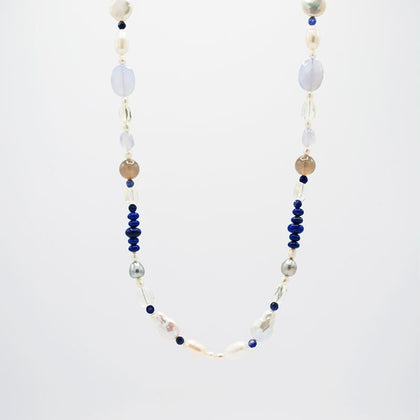 Freshwater Pearl & Agate Necklace CE3003