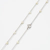Freshwater Pearl with sterling silver chain necklace CS0001