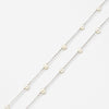 Freshwater Pearl with sterling silver chain necklace CS0001