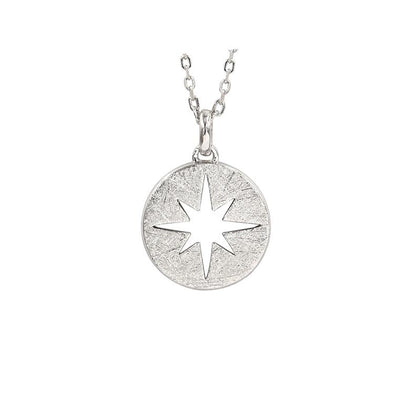 925 Sterling Silver Necklace with Lucky Star FN7