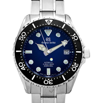 Grand Seiko Mechanical Automatic Blue Dial Stainless Steel Men's Watch