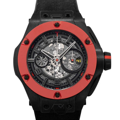 Hublot Big Bang Ferrari Unico Carbon Red Ceramic Automatic Black Dial Men's Watch