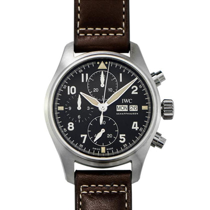 IWC Pilot's Watch Chronograph Spitfire Automatic Black Dial Men's Watch