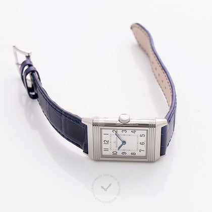 Jaeger LeCoultre Reverso Classic Medium Thin Quartz Silver Dial Men's Watch