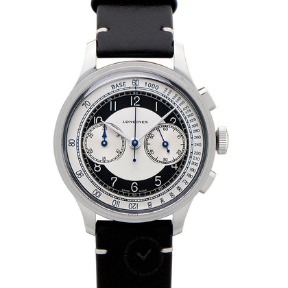Longines Heritage Classic Chronograph Automatic Silver Dial Men's Watch