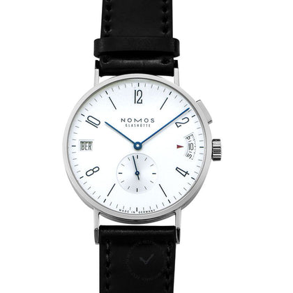 Nomos Glashuette Tangomat Gmt Automatic White Silver-plated Dial 40 mm Men's Watch