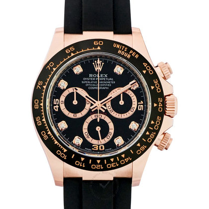 Cosmograph Daytona Automatic Black Dial 18ct Everose Gold Men's Watch
