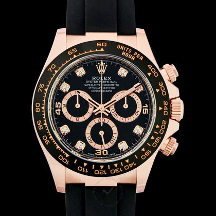 Cosmograph Daytona Automatic Black Dial 18ct Everose Gold Men's Watch