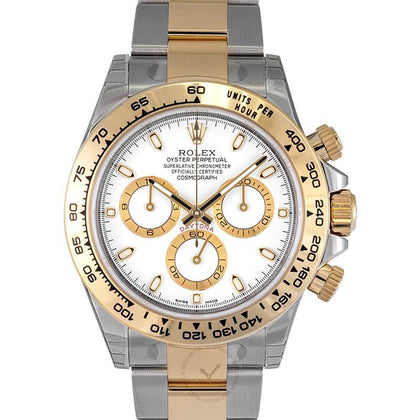 Rolex Cosmograph Daytona 18K Yellow Gold Automatic White Dial Men's Watch