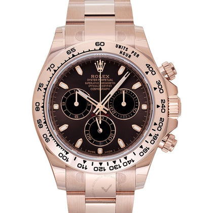 Cosmograph Daytona Automatic Brown Dial 18 ct Everose Gold Men's Watch