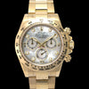 Cosmograph Daytona 18ct Yellow Gold Automatic Mother Of Pearl Dial Diamonds Men's Watch
