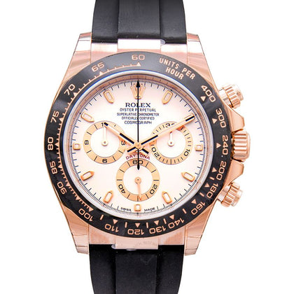 Cosmograph Daytona 18ct Everose Gold Automatic Ivory Dial Men's Watch