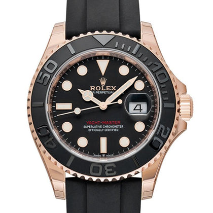 Rolex Yacht-Master 40 Automatic Black Dial 18 ct Everose Gold Men's Watch