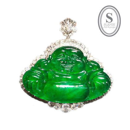 Slenie JADE & DIAMOND PENDANT GD1006814