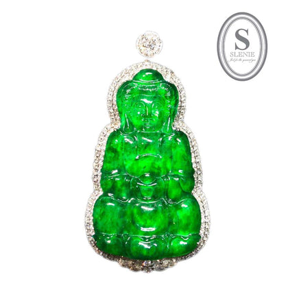 Slenie JADE & DIAMOND PENDANT GD1006815