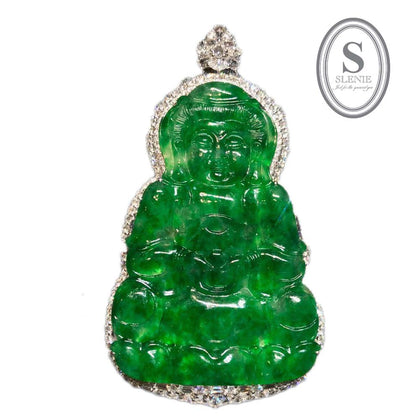 Slenie JADE & DIAMOND PENDANT GD1006819