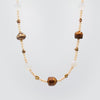 Natural Gemstone & Freshwater Pearl necklace CE3002