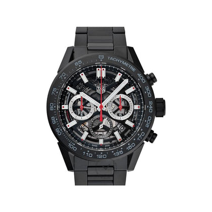 TAG Heuer Carrera Calibre Heuer 02 Automatic Black Skeleton Men's Watch