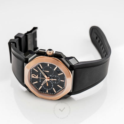 Bvlgari Octo Stainless Steel & 18K Rose Gold Men`s Watch 41mm BGO41BBSPGVDCH