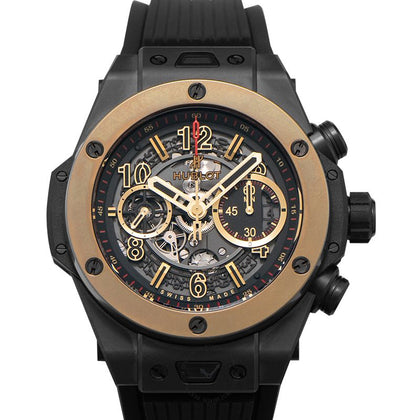 Big Bang Unico Magic Gold Automatic Skeleton Dial Black Ceramic Men's Watch