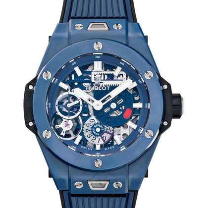 Big Bang MECA-10 Ceramic Blue Manual-winding Blue Dial Men's Watch