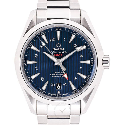 Seamaster Aqua Terra 150M Co-Axial GMT 43 mm Automatic Blue Dial Steel Men's Watch