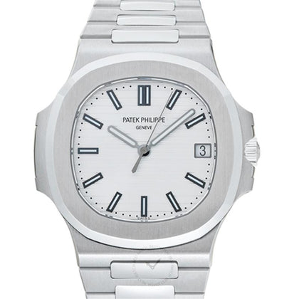 Patek Philippe Nautilus Silver Dial Men's Watch