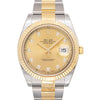 Datejust 41 Rolesor Yellow Fluted / Oyster / Champagne Diamond
