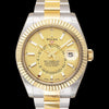 Sky-Dweller Stainless Steel / Yellow Gold / Champagne