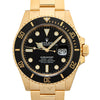 Submariner Automatic Black Dial 18k Yellow Gold Men's Watch